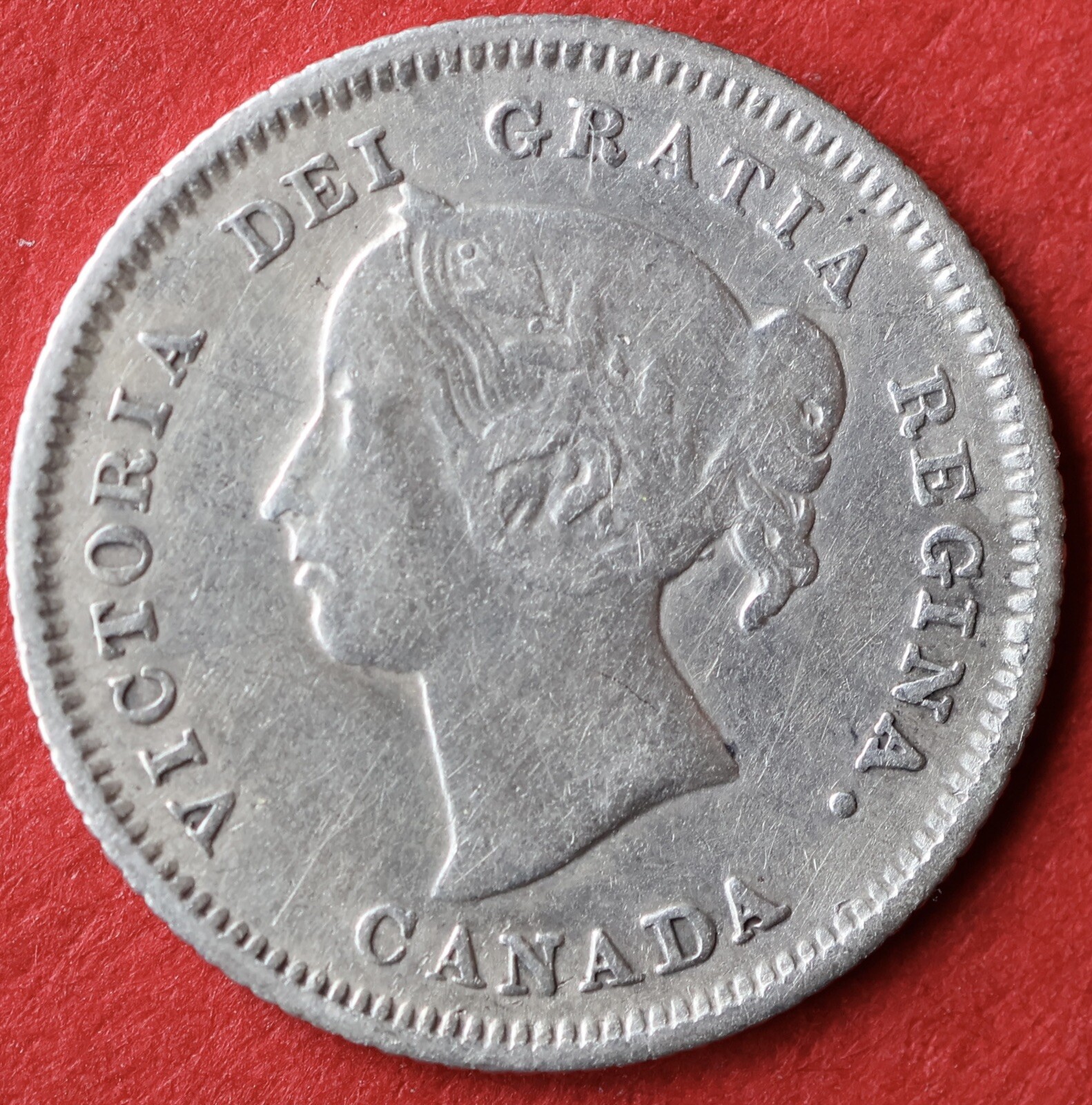 1883H Canada 5 Cents Obverse 5 - VF - Lot#10166