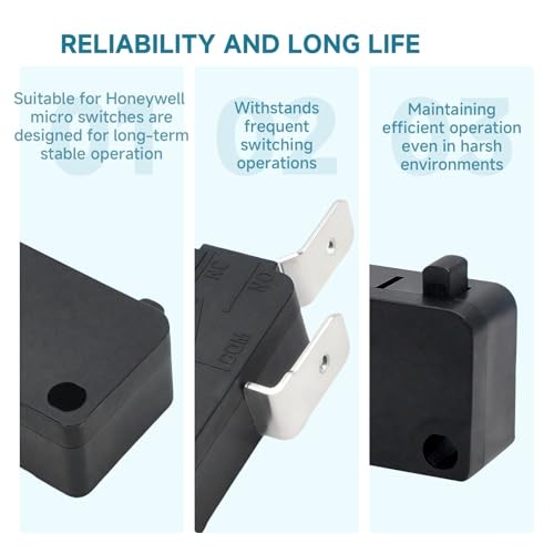 (2-Pack) for V7-1Z29E9 Micro Switch, Pin Plunger, Snap Action Compatible with