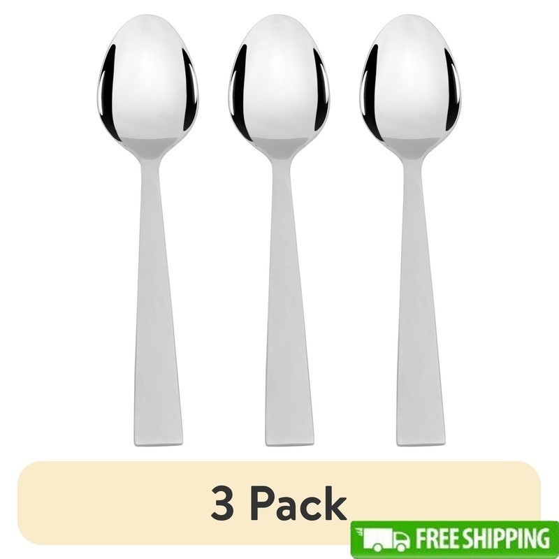 3 Pack Stainless Steel Teaspoons Durable Kitchen Utensils Set Dishwasher Safe US