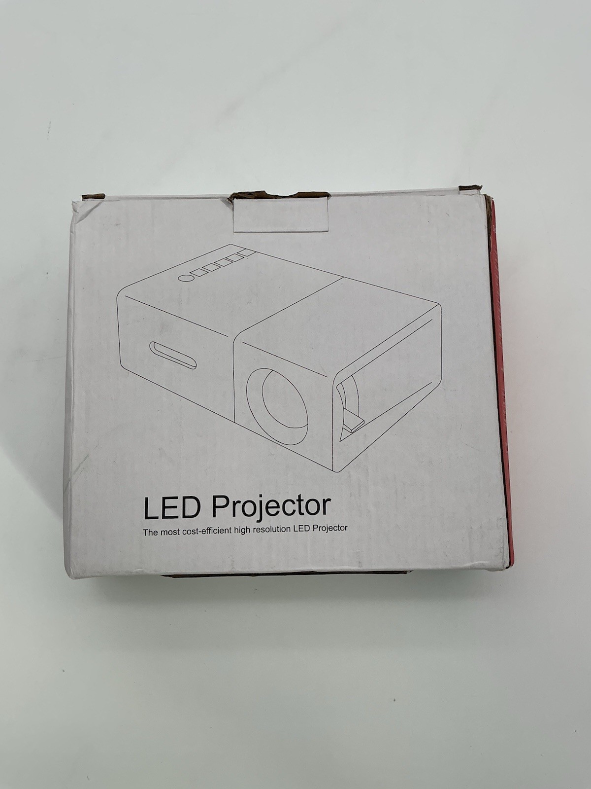 Portable Mini LED Projector Screen Mirroring WHITE (USED)
