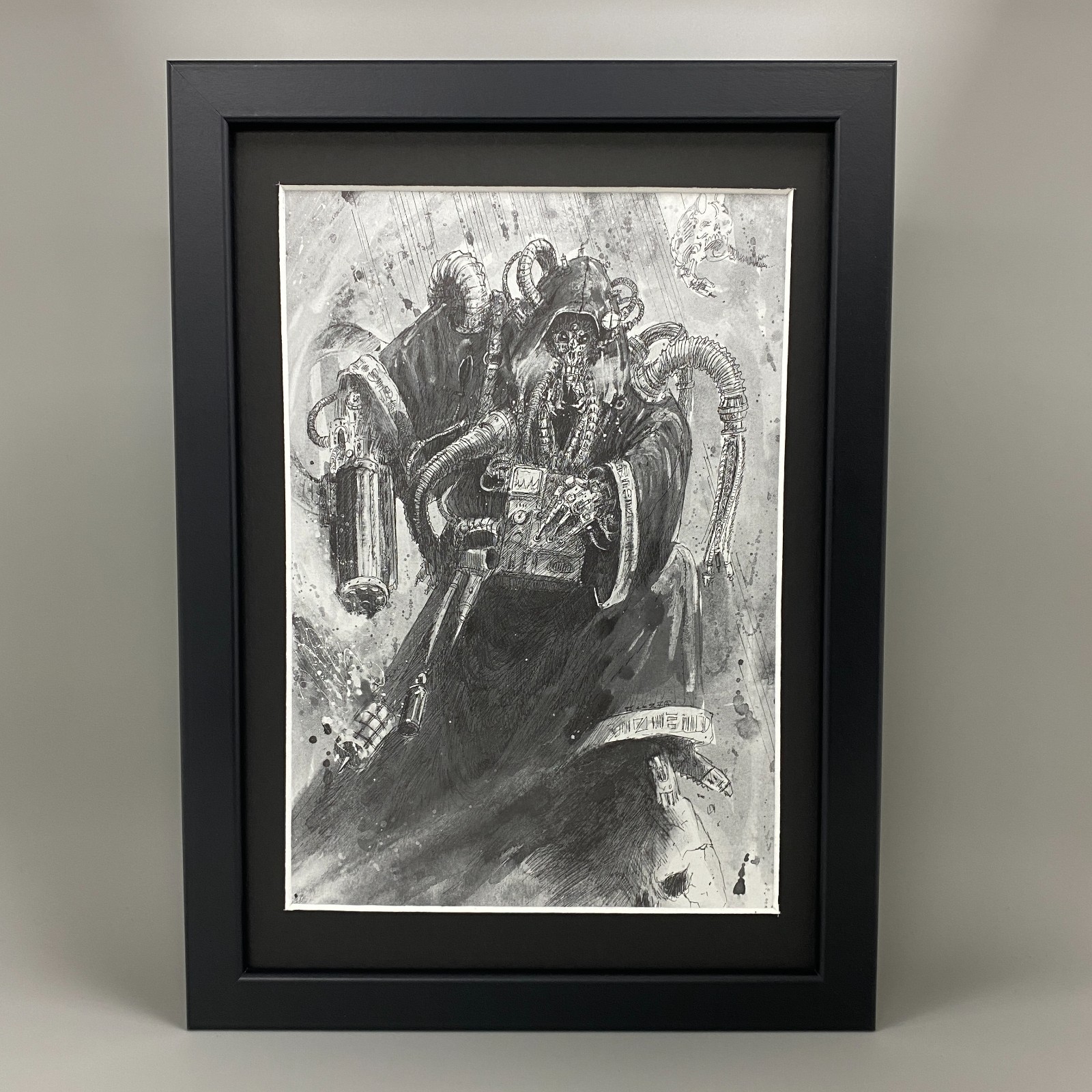 INQUISITOR FRAMED ART JOHN BLANCHE WARHAMMER 40K 40,000 INQUISITION MECHANICUM