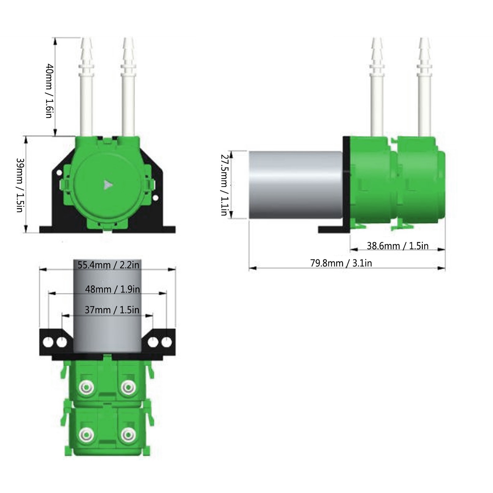 Double Head Peristaltic Pump Dosing For Fish Tank Aquarium Excellent