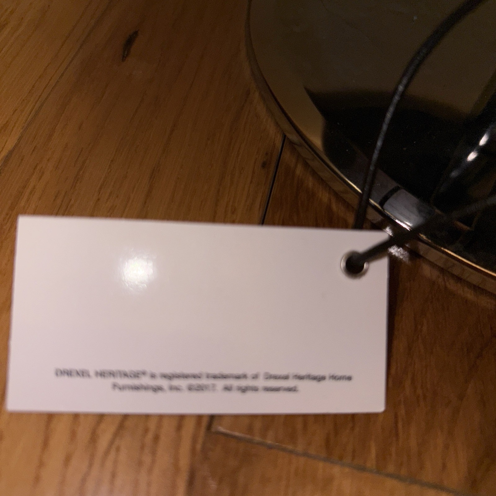 NWT Drexel Heritage World Silver Globe Chrome Metal Base