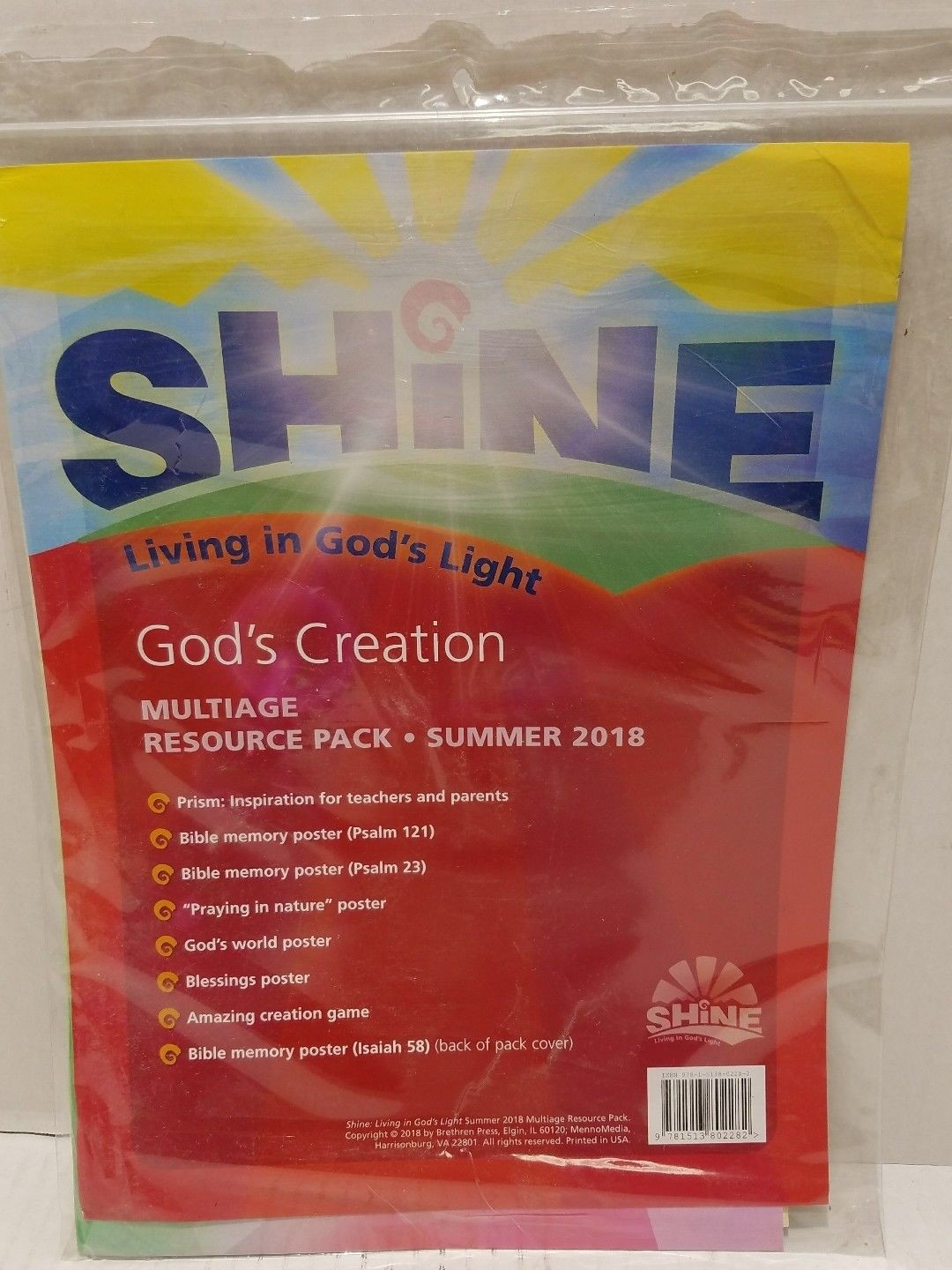 Shine Living in God's Light -God's Creation Multiage Resource Pack - Summer 2018