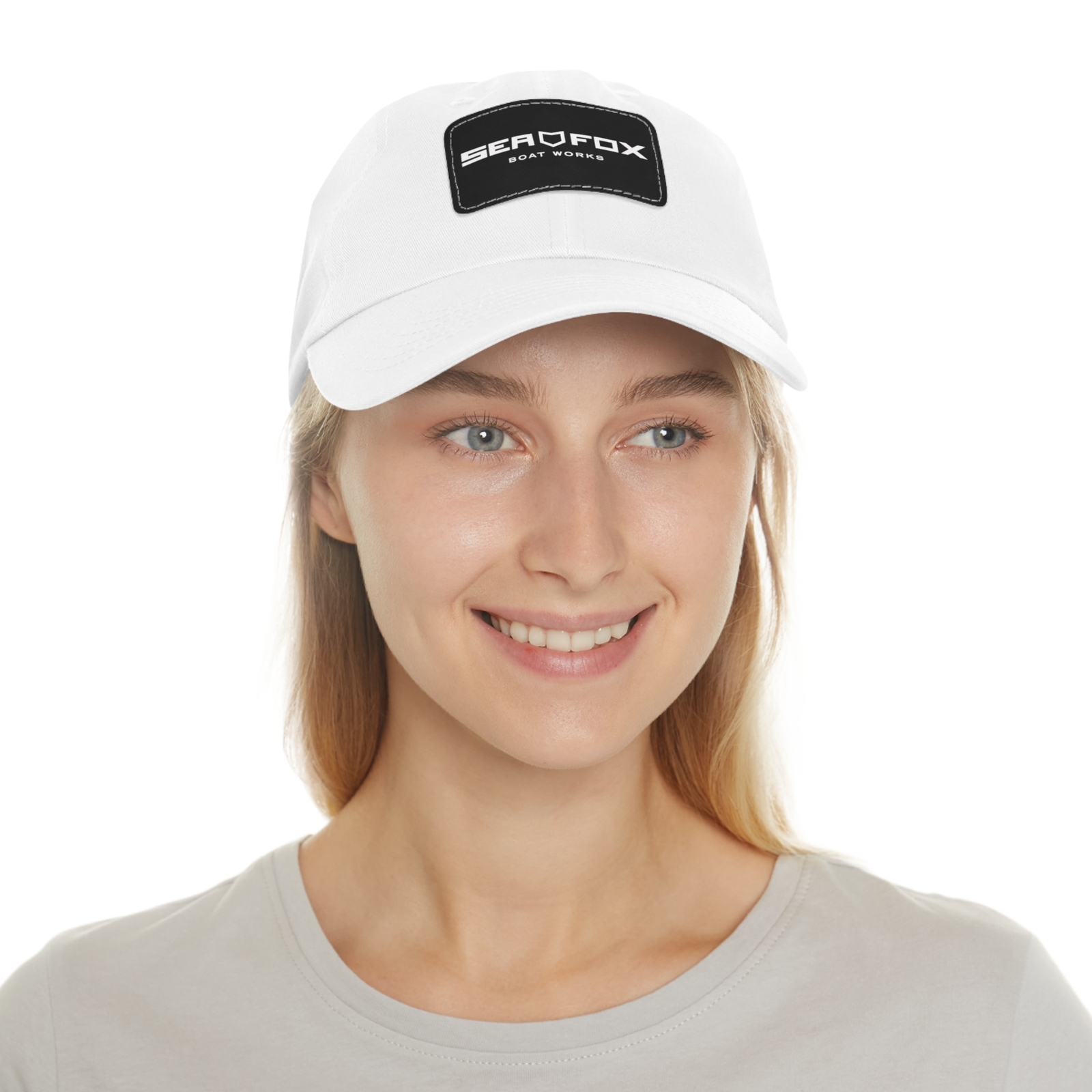 Sea Fox Boats Logo Dad Hat Funny Dad Hat With Leather Patch