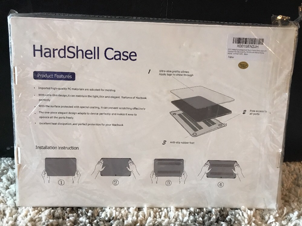 idoo Hardshell Case for Macbook Retina 13", black