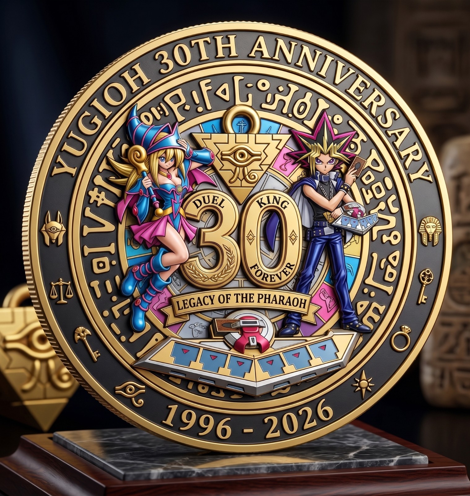 Yu-Gi-Oh 30th Anniversary 1996 - 2026 Commemorative Coin EZS305