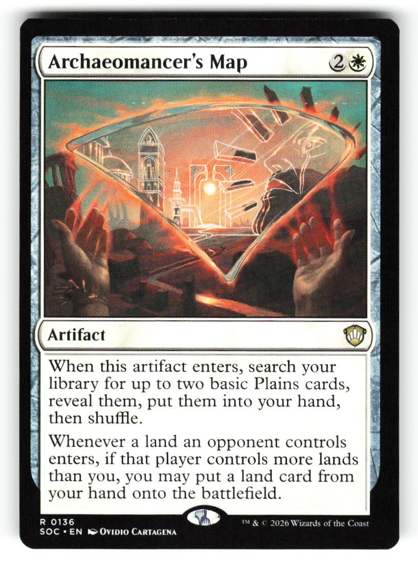 Archaeomancer's Map #136 (NM) (Non-Foil) (R) (SOC) Magic MTG
