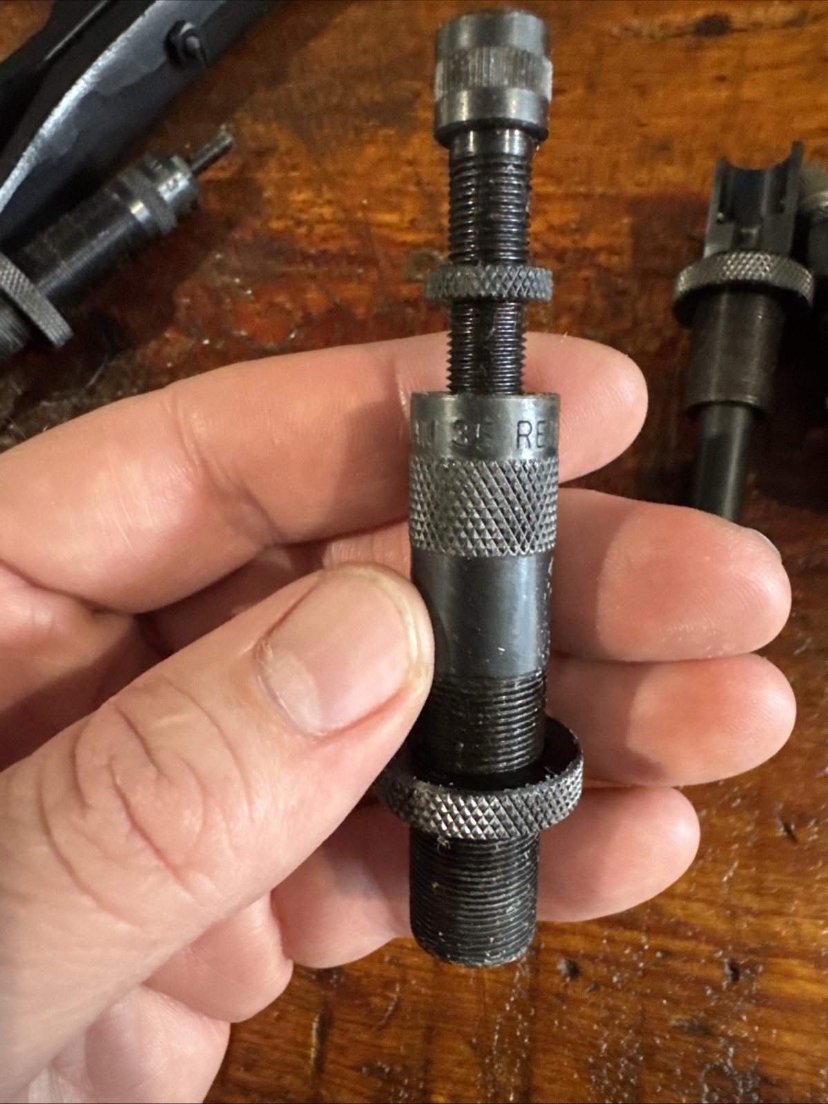 Vintage Lyman Model 310 Tool & .35 Remington Reloading Die Set.