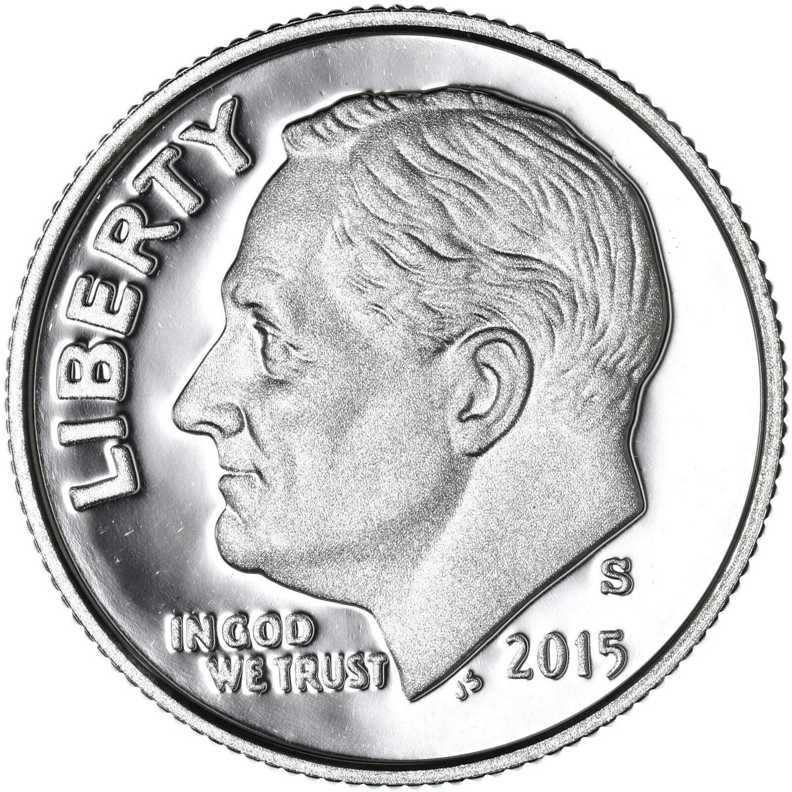 2015 S Roosevelt Dime Gem DCam Proof CN-Clad