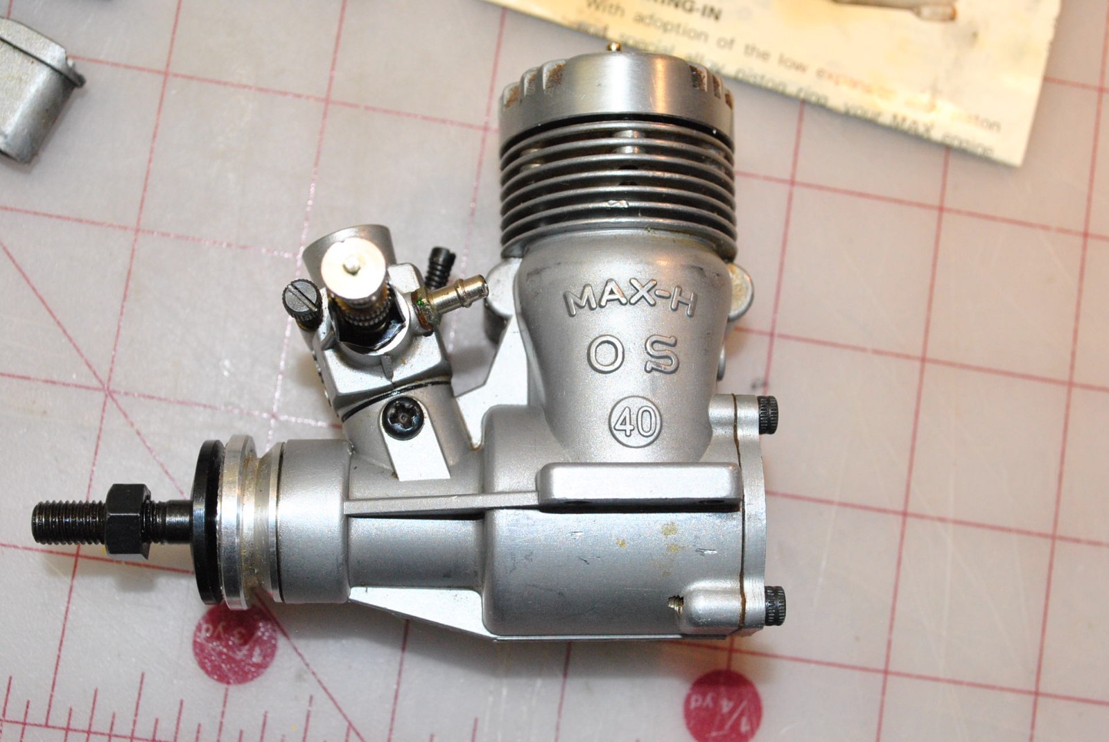 O.S. Max-H .40 RC Airplane Engine w/ Muffler, Box, Nice!