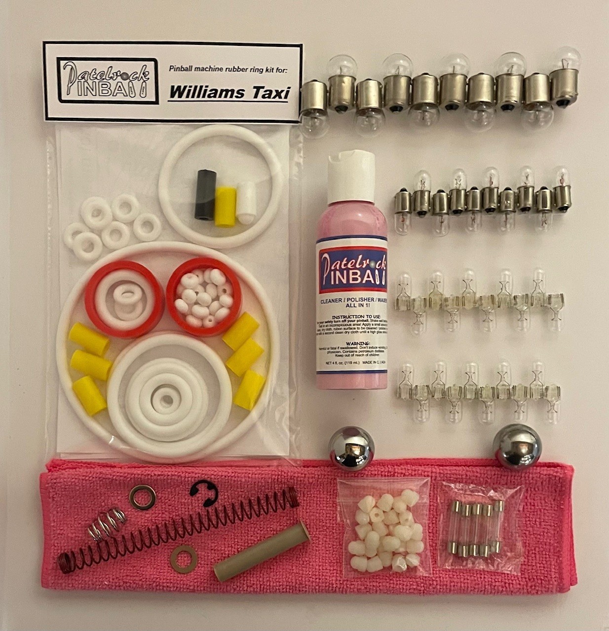 1988 Williams Taxi Pinball Machine Maintenance Tune Up Kit