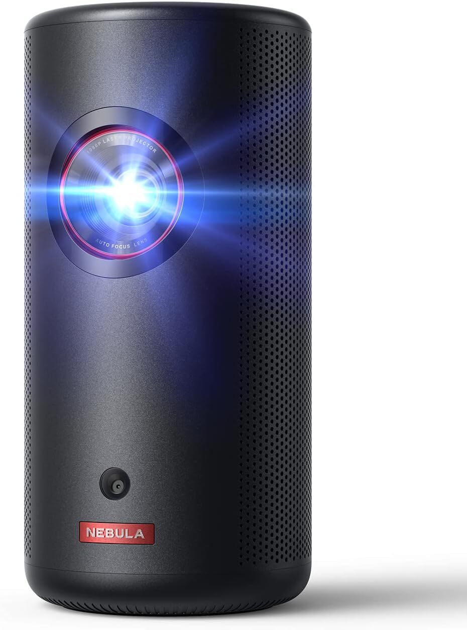 NEBULA Capsule 3 Laser Mini Smart TV Projector 1080P Bundle with Foldable Stand