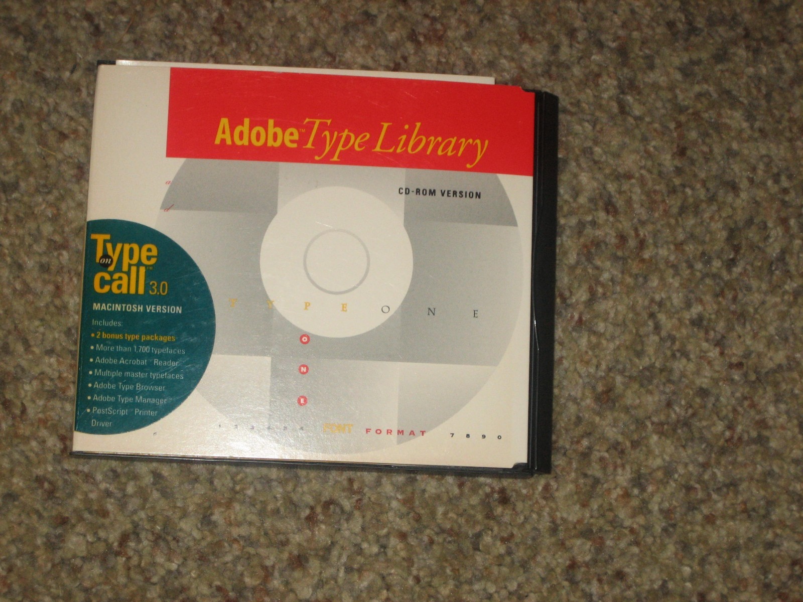 Adobe Type Library Disk & User Guide Type on Call 3.0 for Macintosh Version.