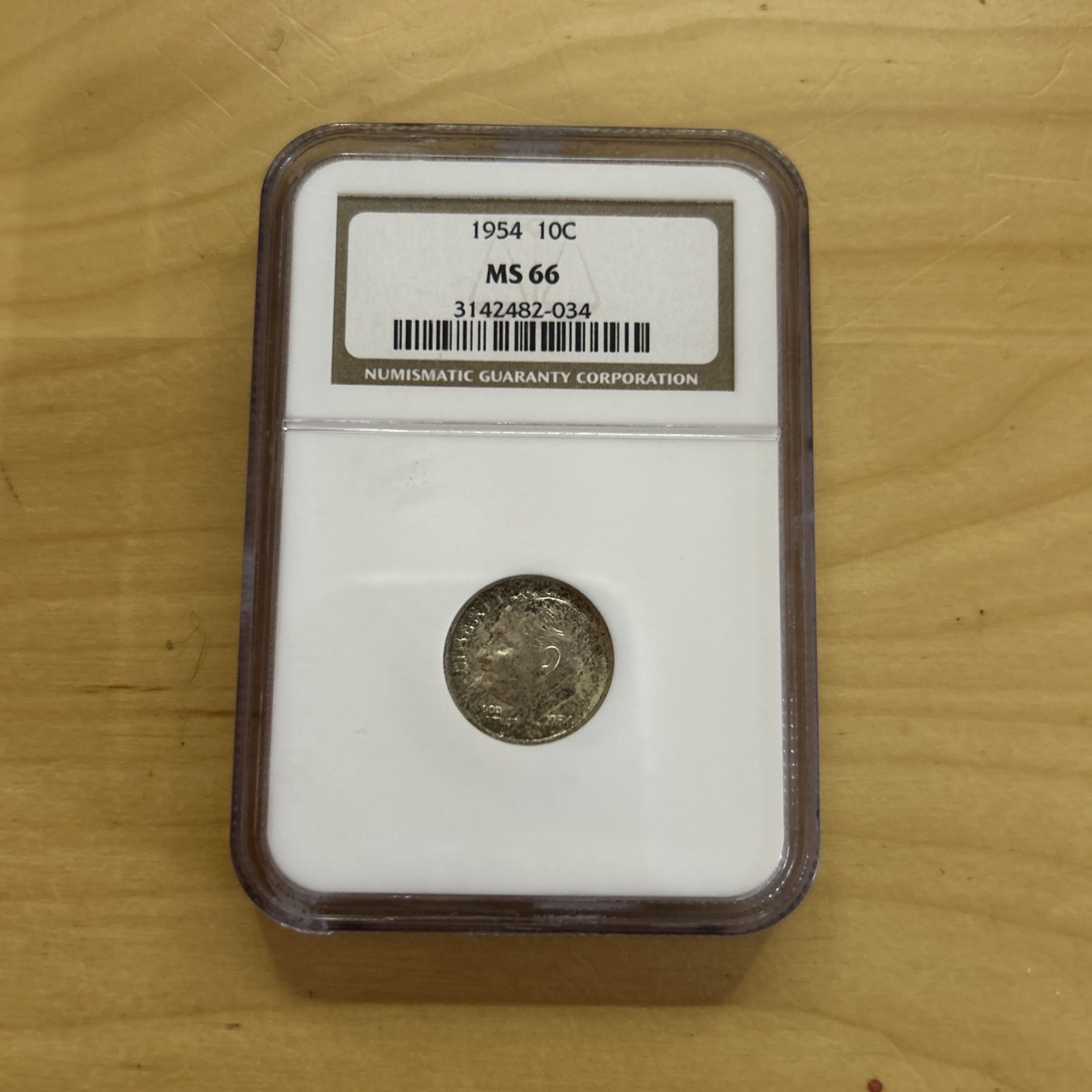 1954 10C NGC MS 66-ROOSEVELT DIME