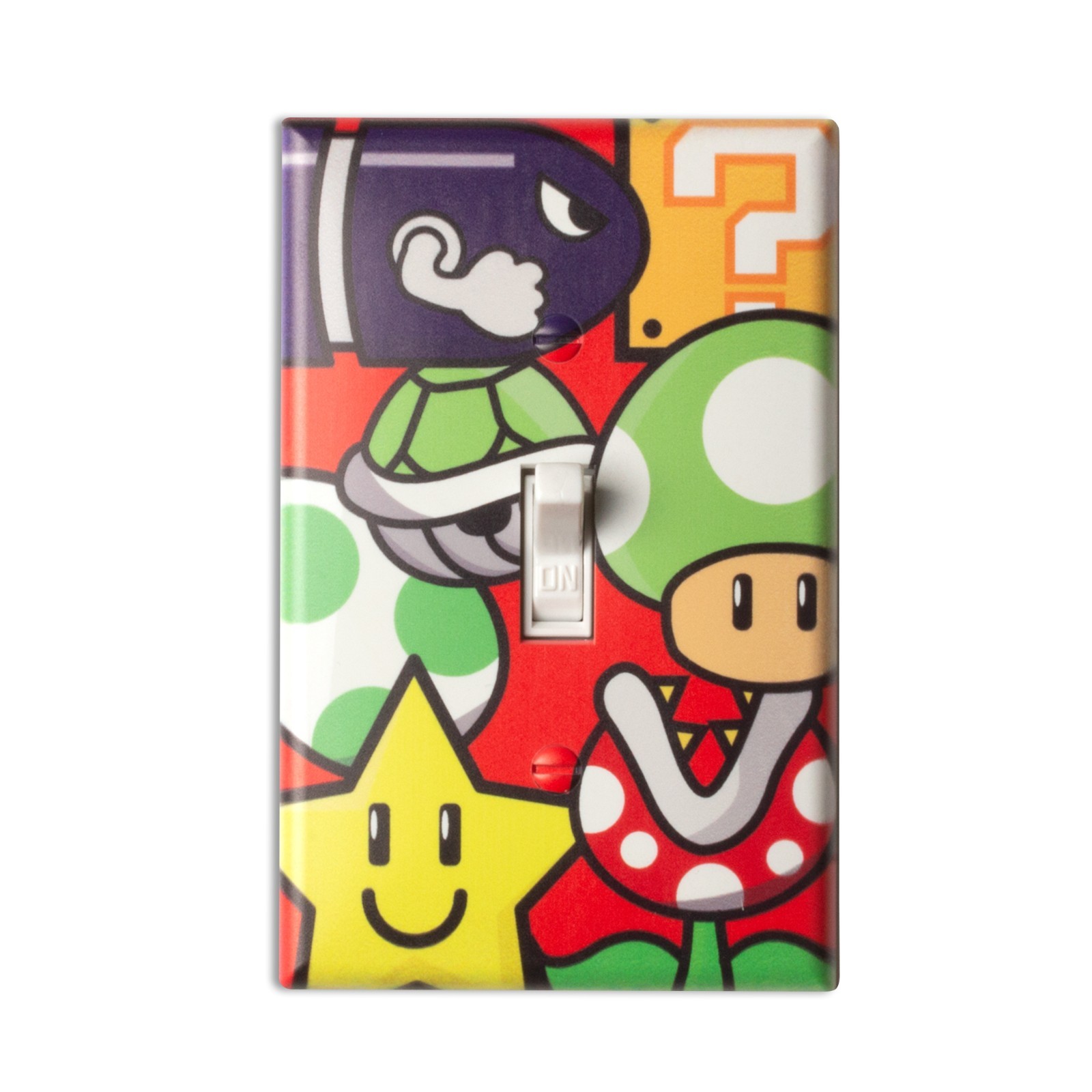 Switch Fun Super Mario Room Decor Wall Plate Cover Light Switch Gaming Gamer
