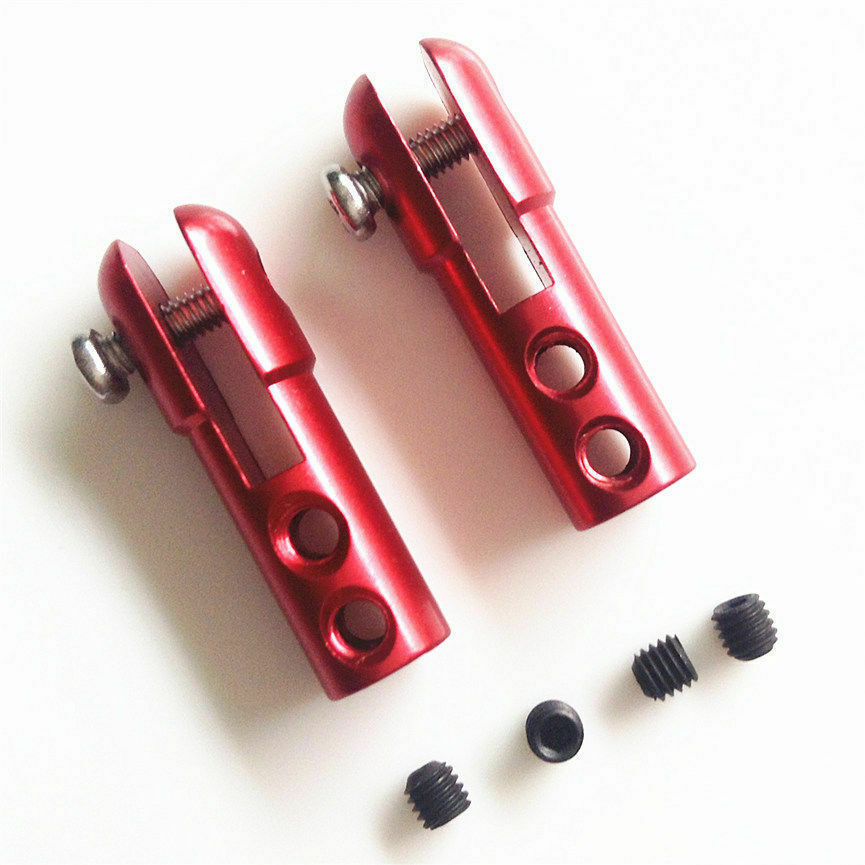 New 2Pcs CNC Aluminum Servo Rudder Arm Linkage Clip Adaptor for RC Boat
