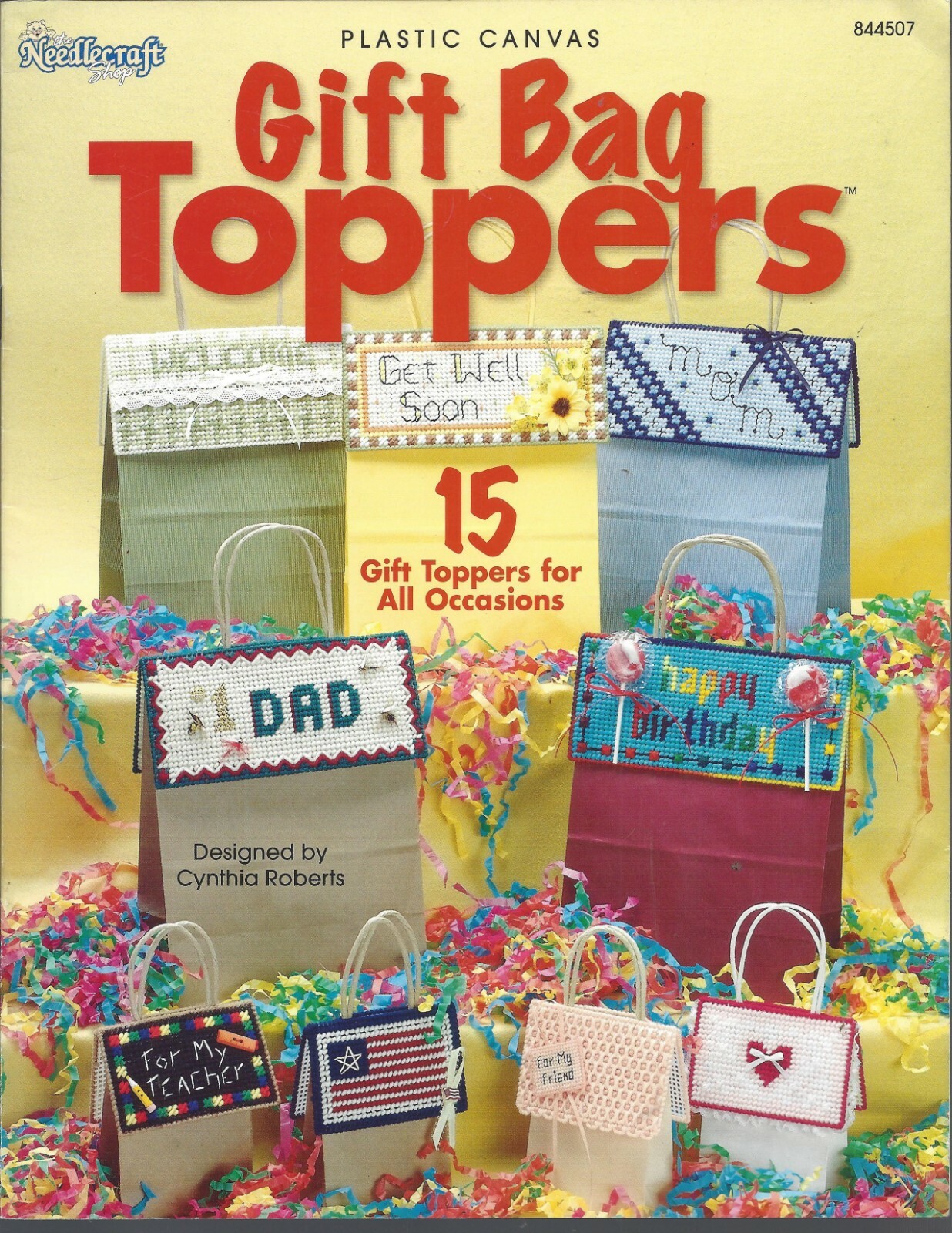 GIFT BAG TOPPERS ~ THE NEEDLECRAFT SHOP plastic canvas