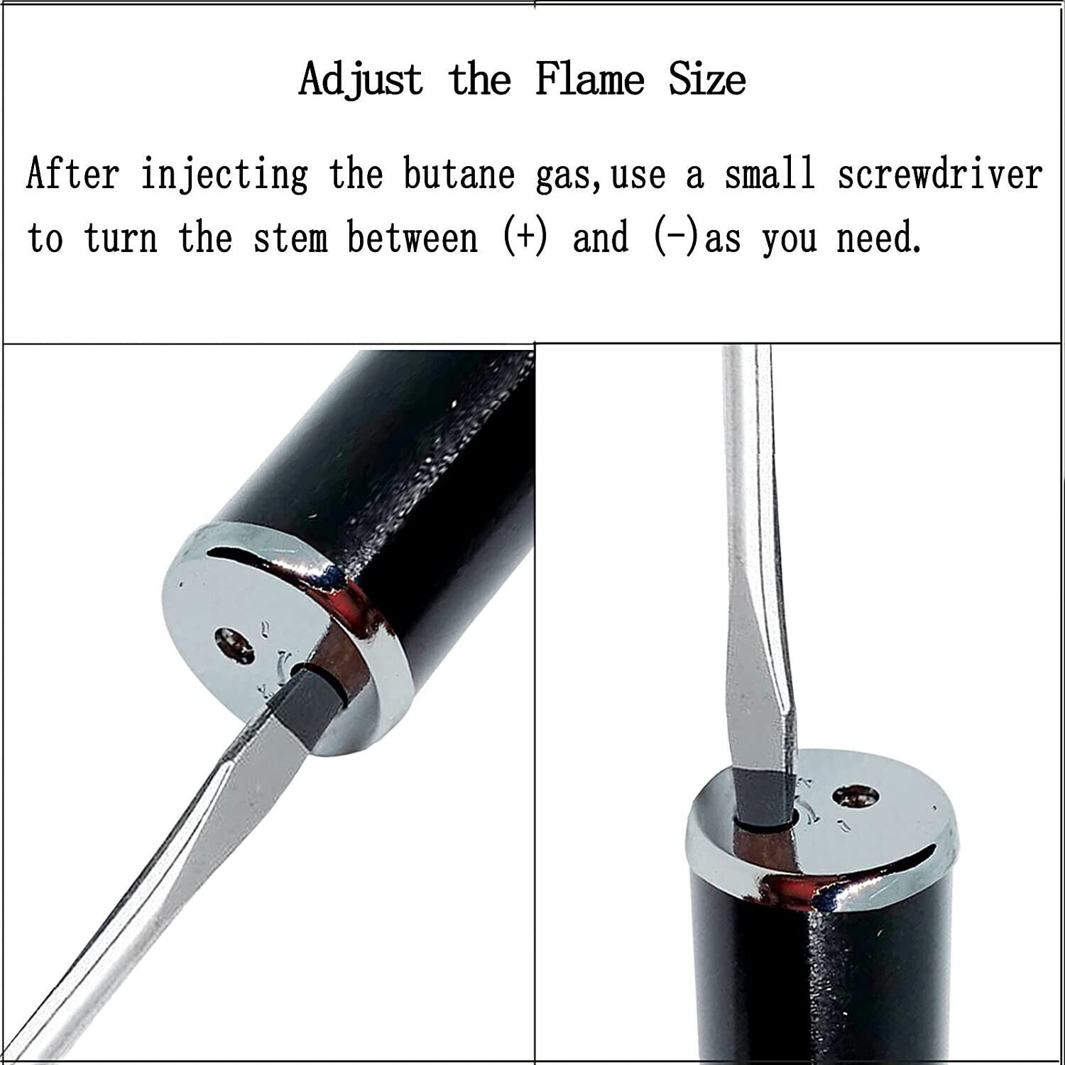 New All-in-1 Pipe Windproof Click Butane Refillable Torch Lighter Click-N-Hit