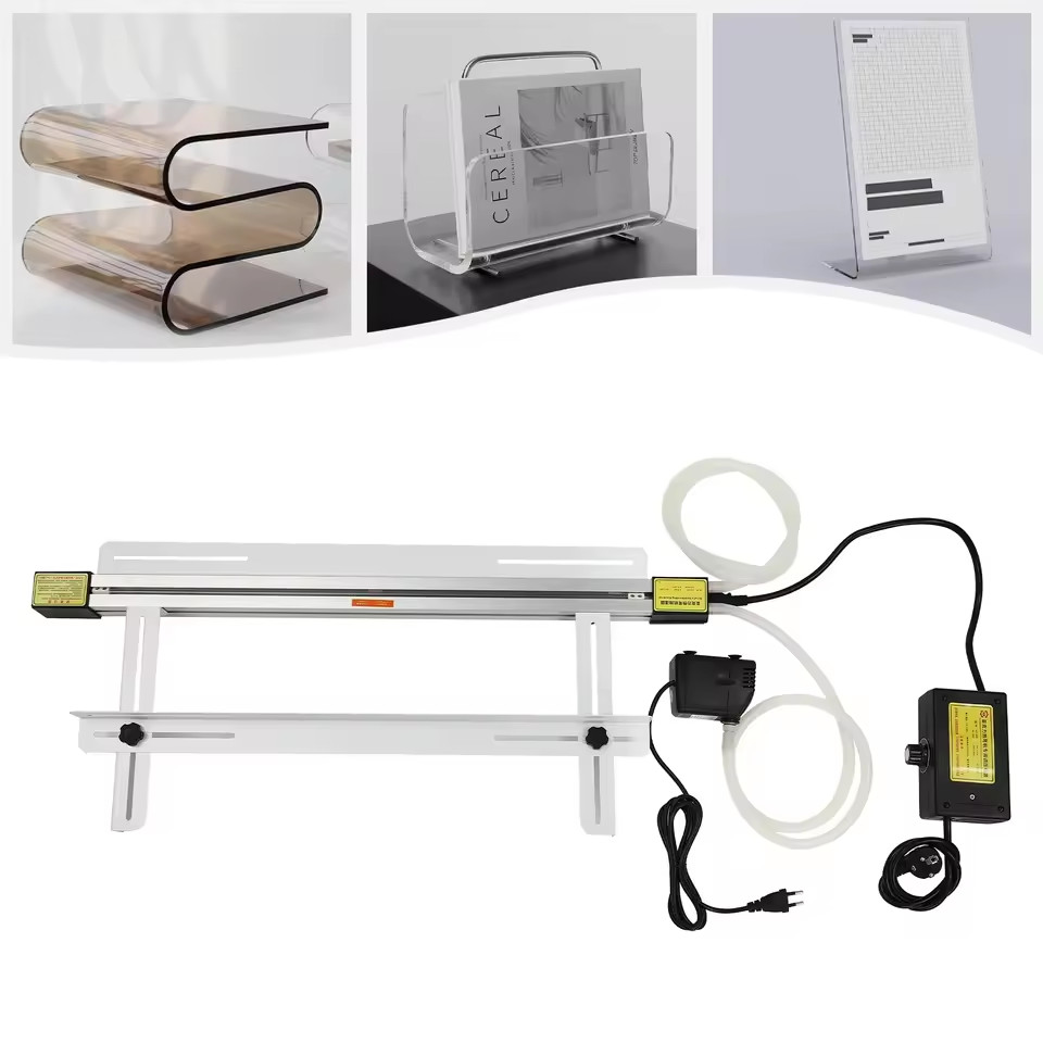 1000W Acrylic Heat Bending Machine White PVC Plastic Adjustable Bracket 24 in.