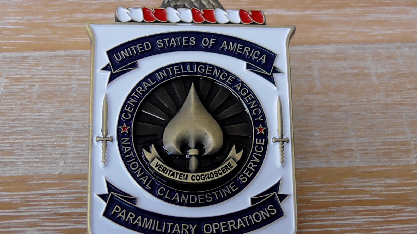 Covert Operations HUMINT Clandestine Paramilitary CIA Challenge Coin