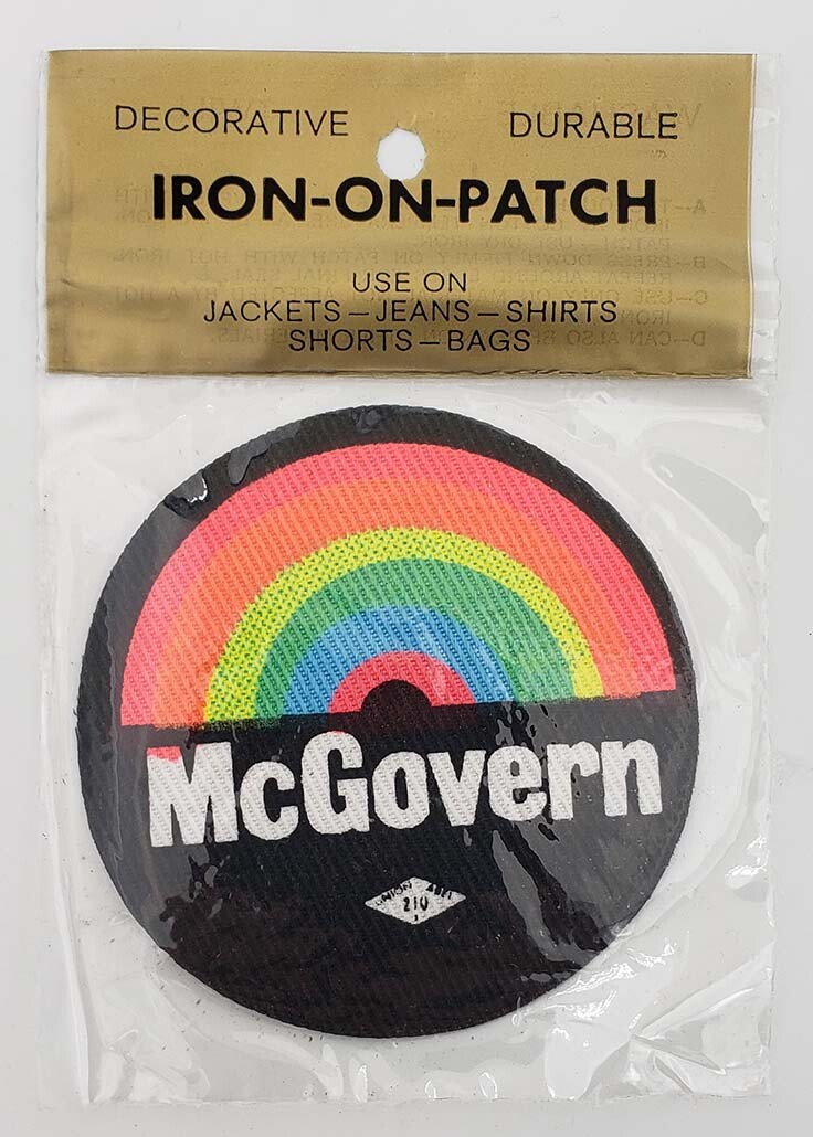 1972 George McGovern Presidential Campaign Iron-On-Patch