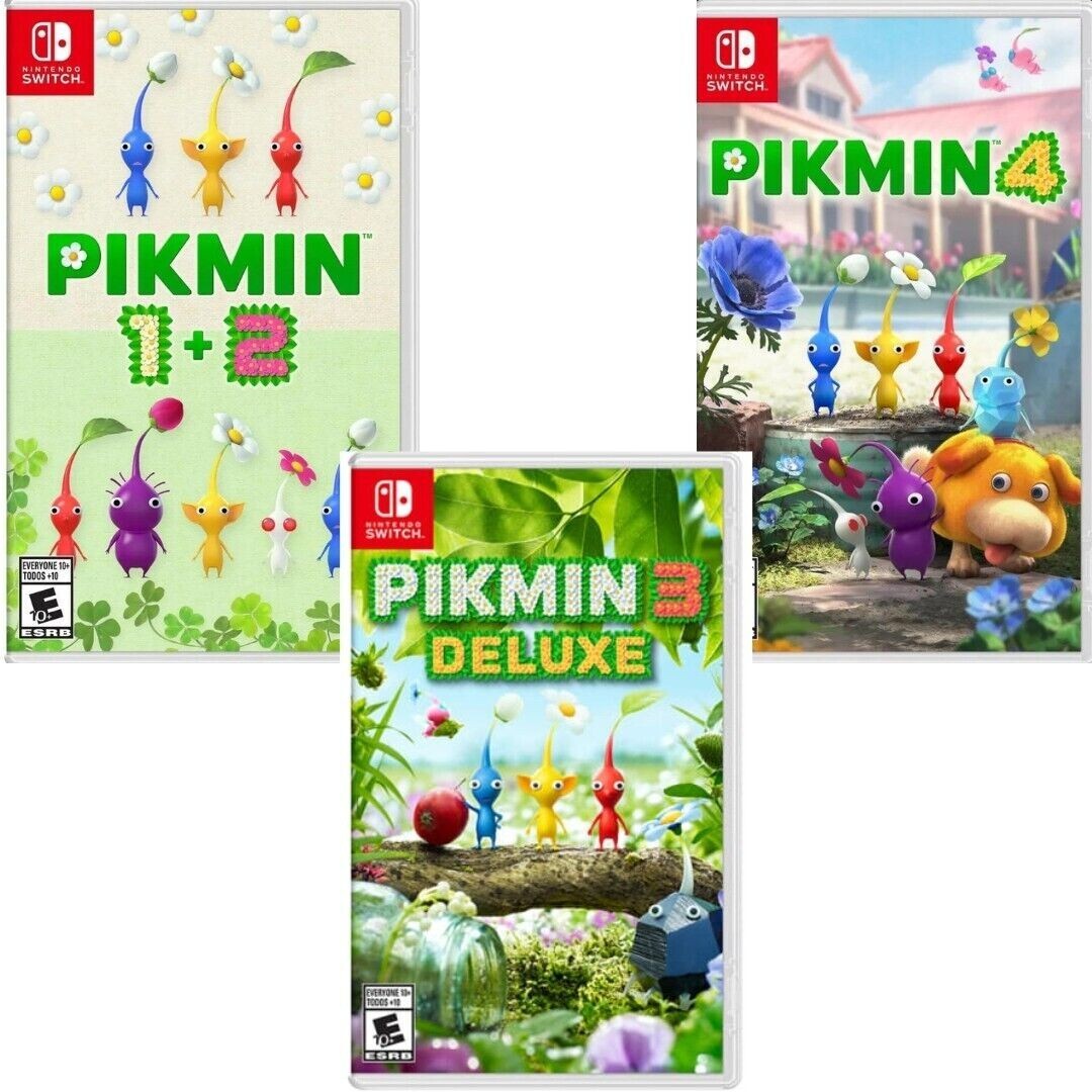 Pikmin 1+2 & 3 Deluxe & 4 Switch New Sealed Bundle Special (Action/Adventure)
