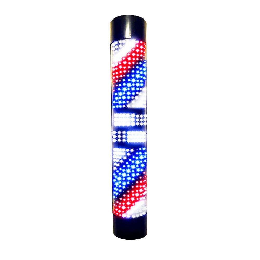 Rotating LED Barber Pole Light – Waterproof Wall Sign for Salons