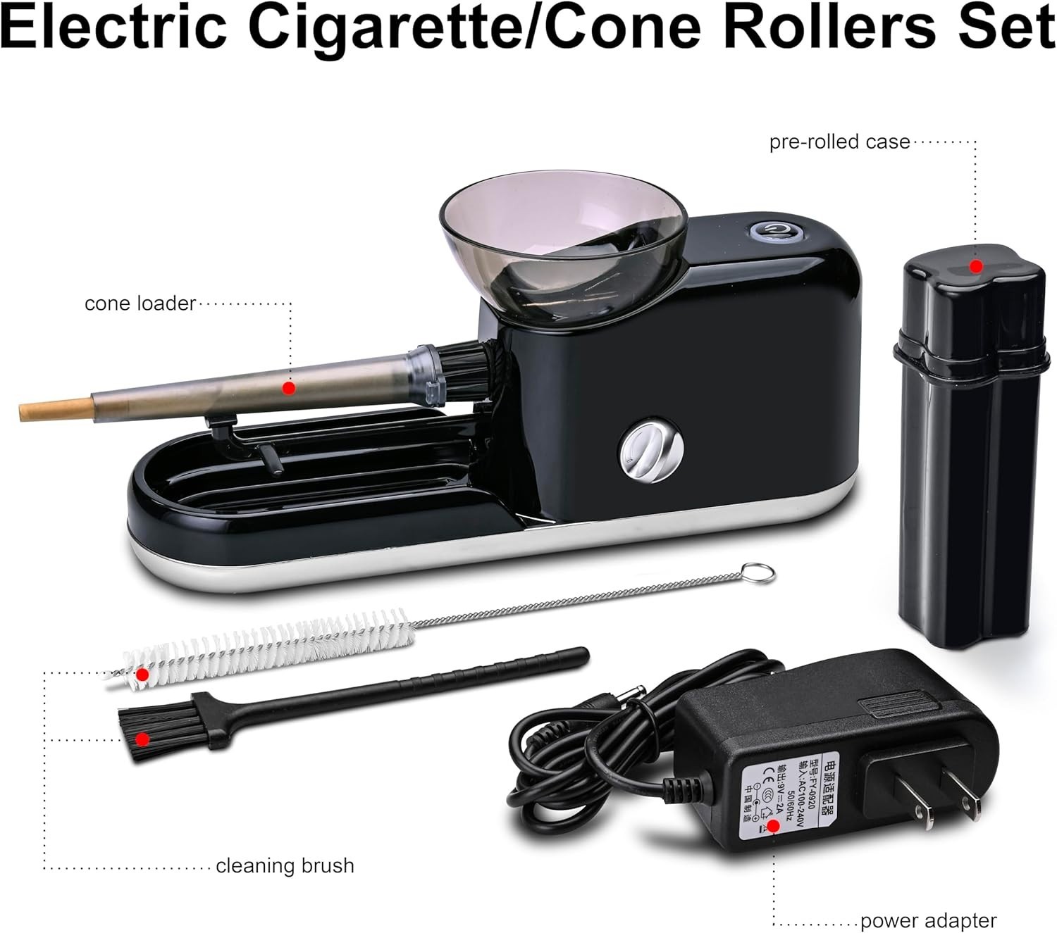 Upgraded Electric Pre Roll Machine,Cigarette Rolling Machine Automatic Cone L...
