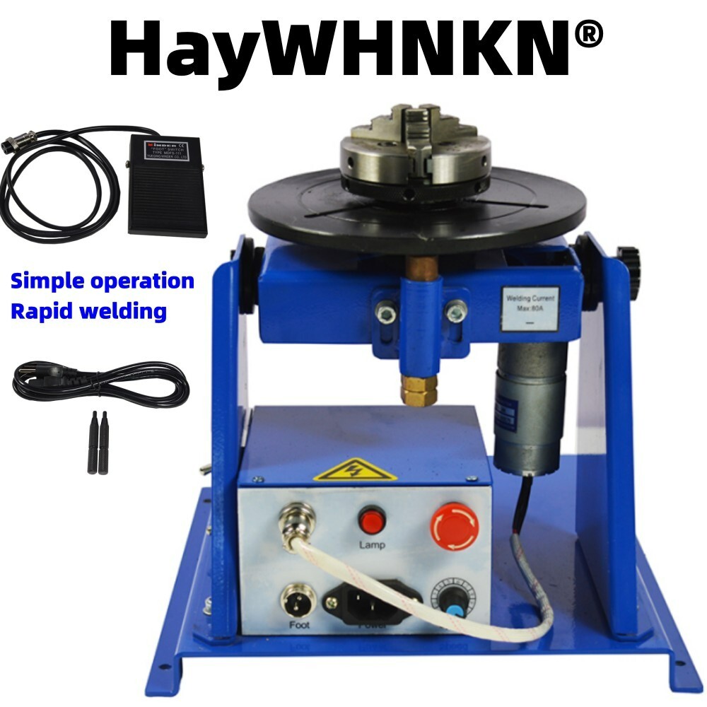 10KG Positioner Turntable Welding Positioner Auto Positioner with 80mm Chuck