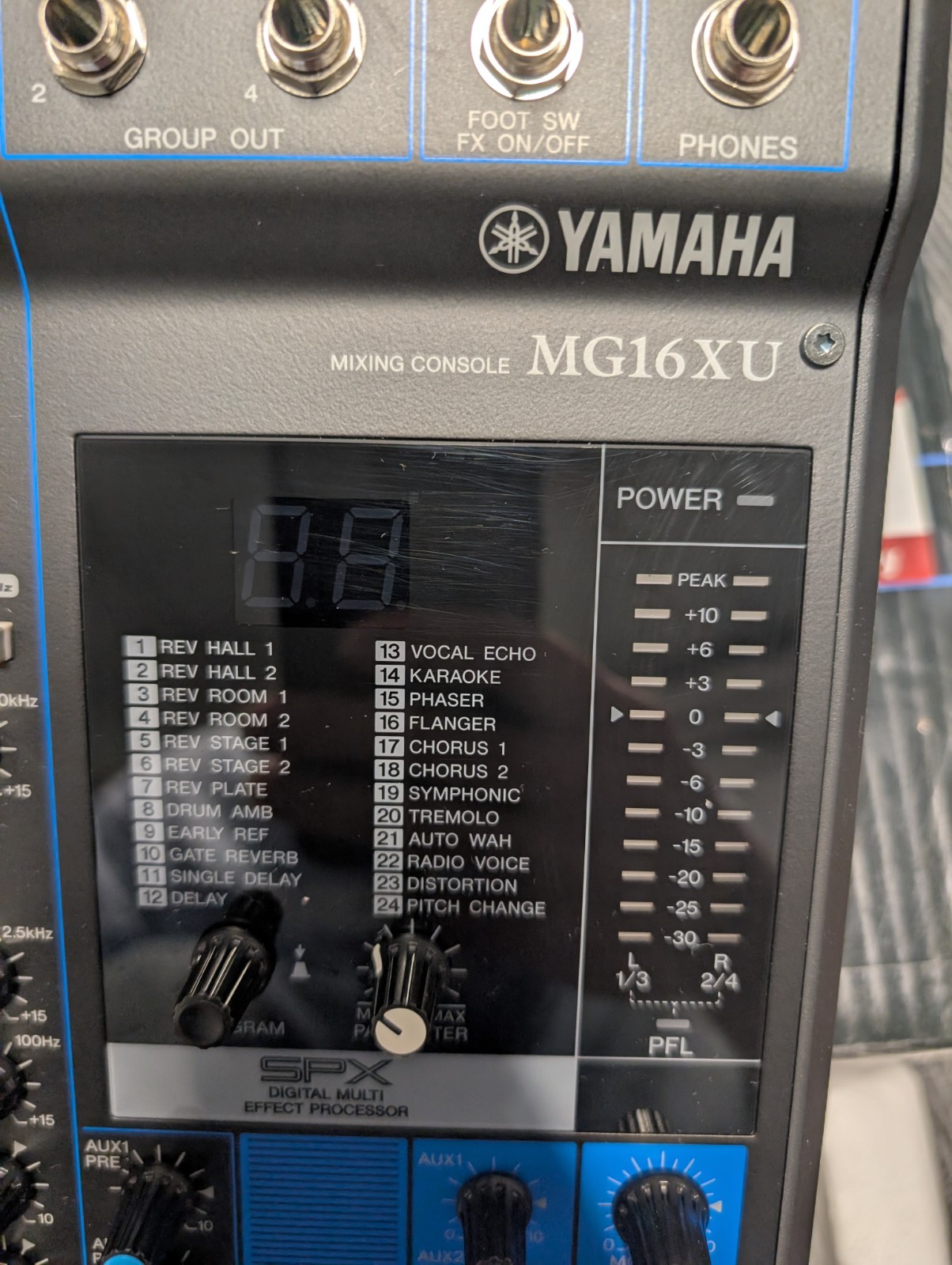 Yamaha MG16XU 16-Channel Mixer USB Audio Interface Effects Tested Working