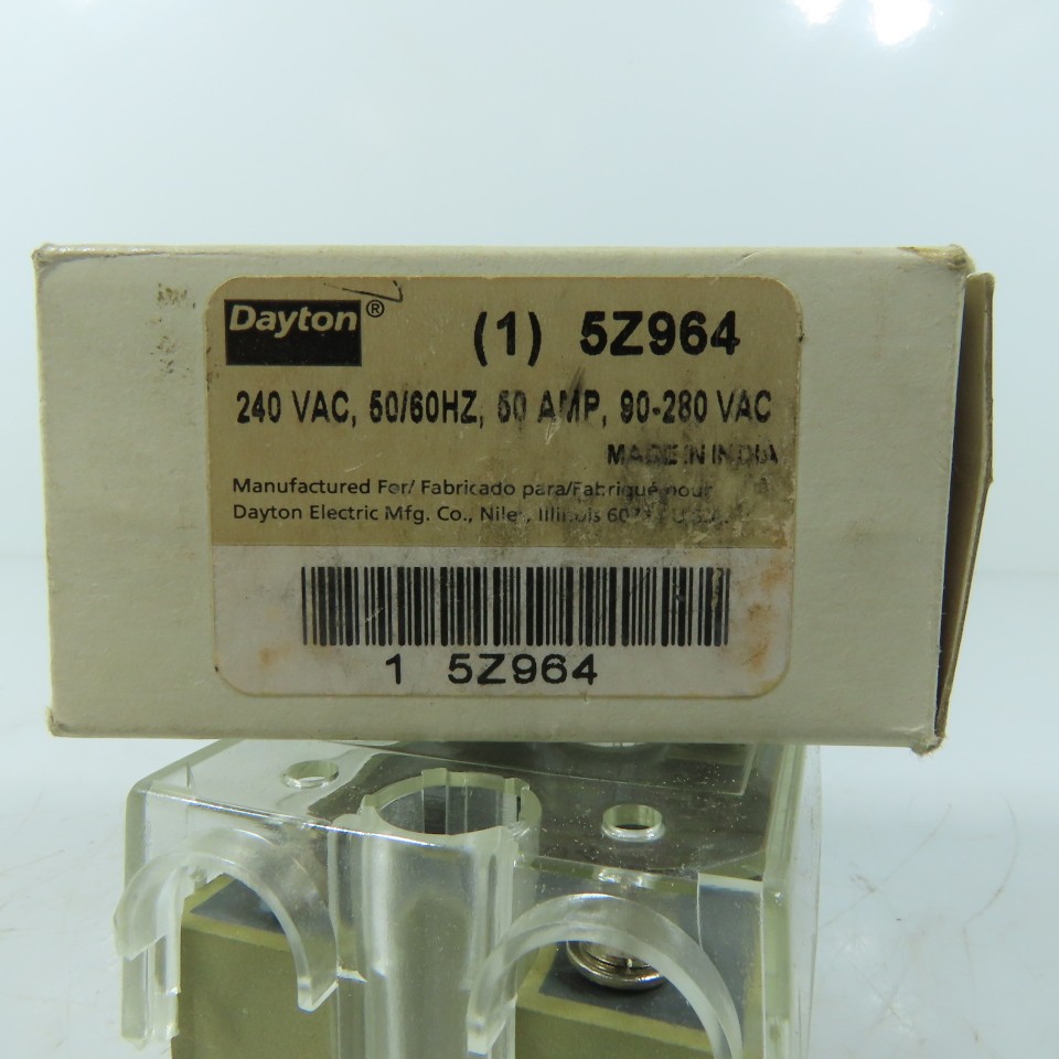Dayton 5Z964 Solid State Relay 50A 240VAC Output 90-280VAC Input