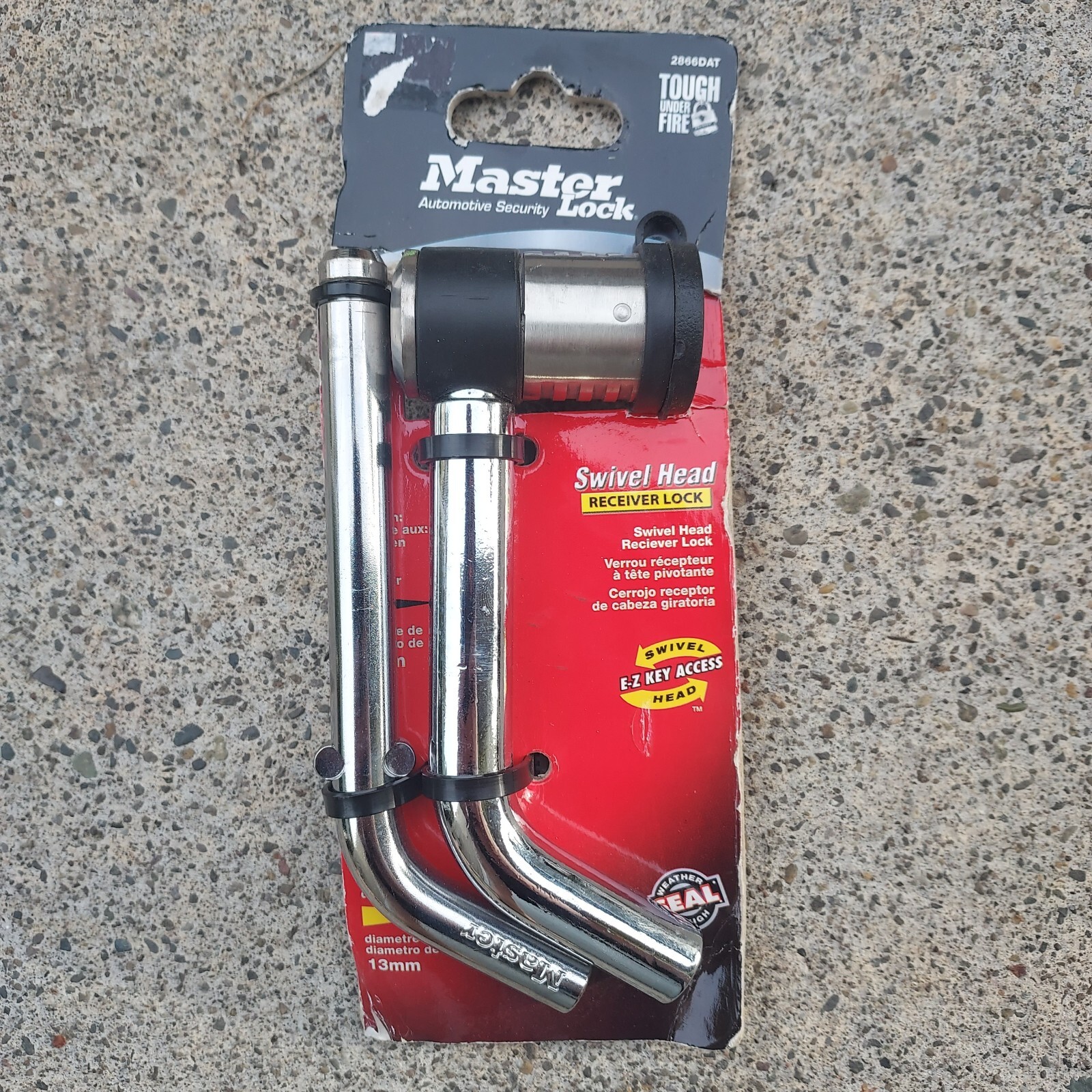 MASTER 2866DAT 5/8" & 1/2" HITCH RECEIVER LOCK NEW