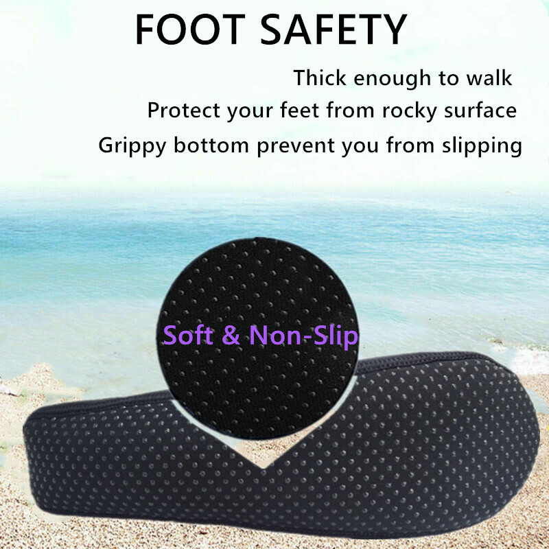 Water Socks Barefoot Skin Shoes Quick-Dry Aqua Beach Water Swim Sports Vacation