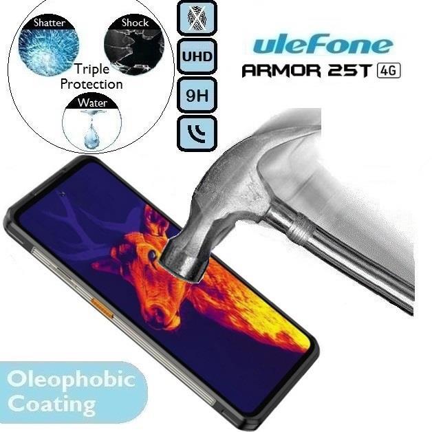 100%Genuine Tempered Glass Screen Protector Armour 25 T 4G For Ulefone Armor 25T