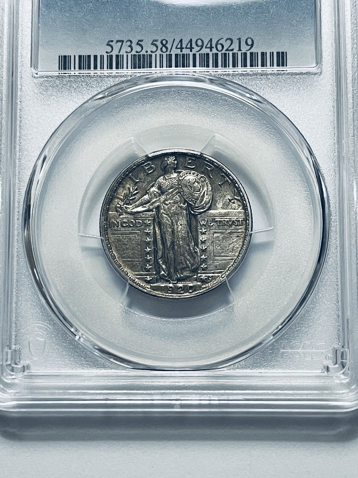 1920 Standing Liberty Quarter PCGS AU58FH