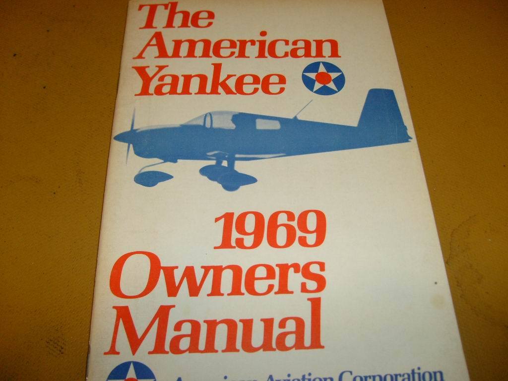 1969 American Aviation AA-1 Yankee Owner's Manual