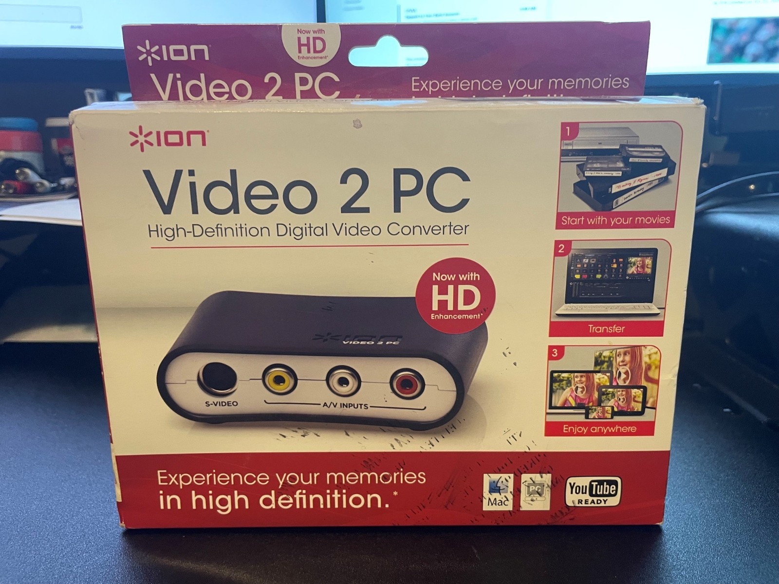 ION Video 2 PC High-Definition Digital Video Converter New in  Box