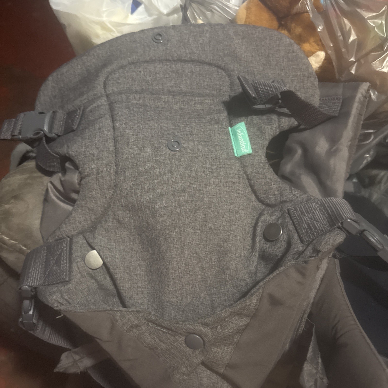 Infantino Flip Advanced 4-in-1 Convertible Carrier Gray One Size No Box EUC