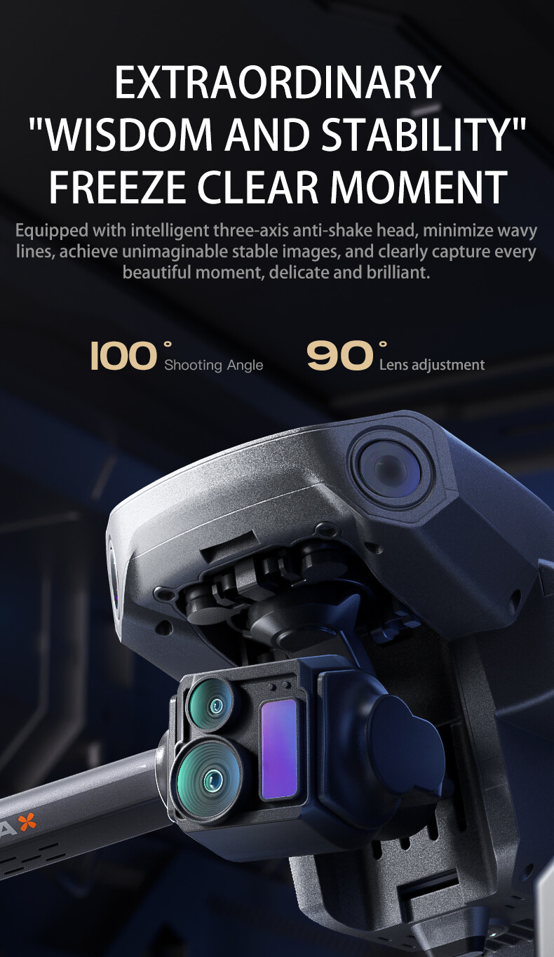 P7 Max Drone GPS 6KM 3-axis Gimbal 8K Camera 360° Obstacle Avoidance 2 Battery