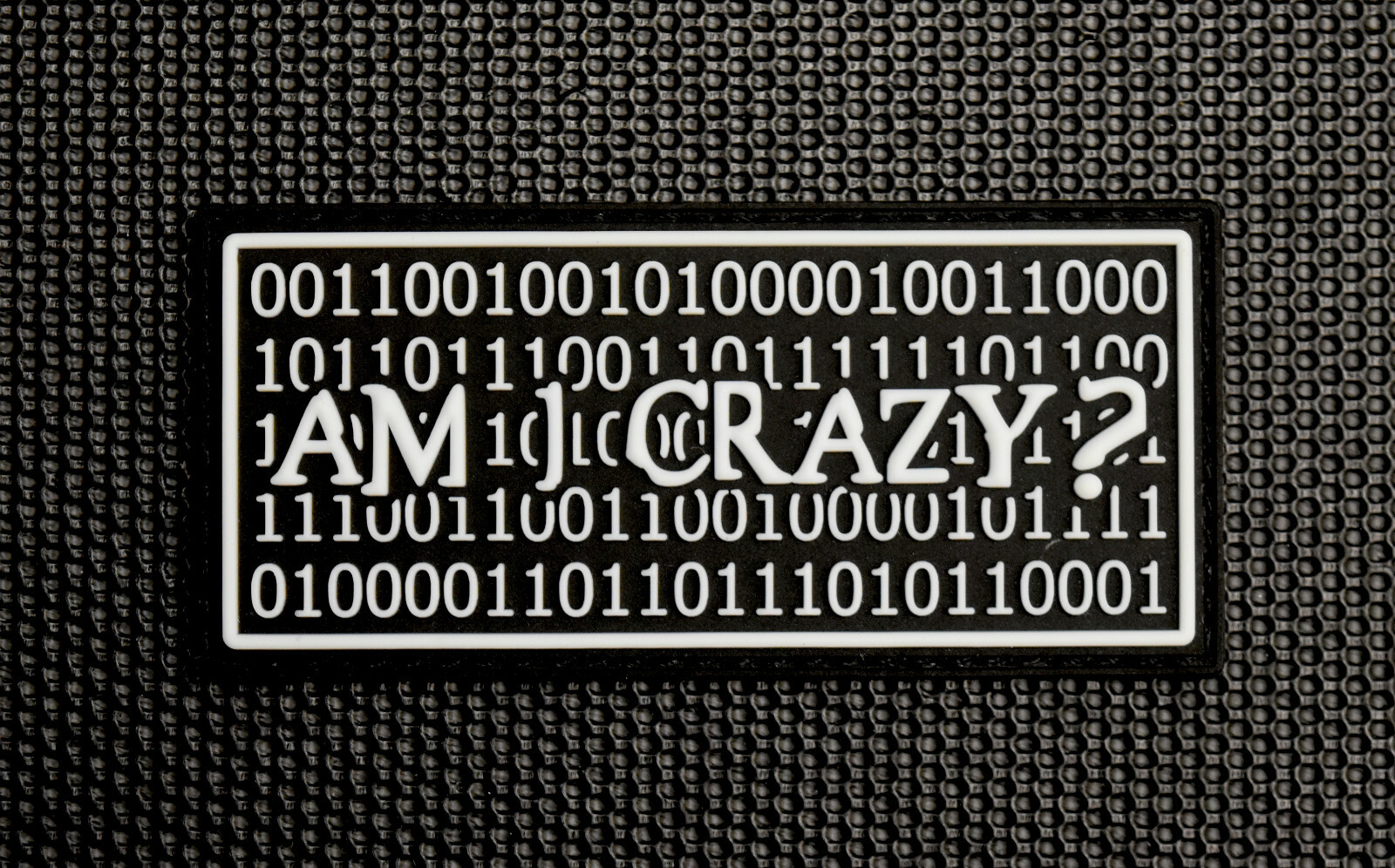 Am I Crazy GITD 3D PVC Morale Patch The Matrix Resurrections Neo Thomas Anderson