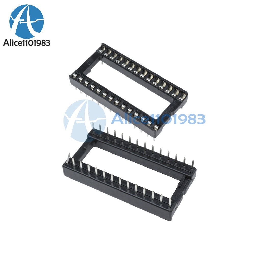 20PCS 28PIN 28 PIN DIP IC Socket Adaptor WIDE Type Socket Pitch Dual Wipe #jg