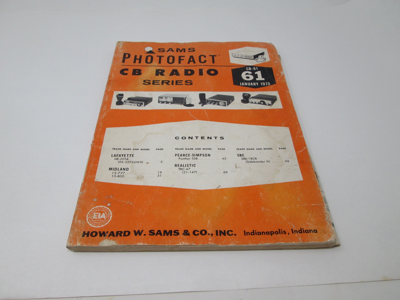 Sams Photofact CB-61   HE-20TA, 13-777, TRC47, SBE-18CB, 13-800, Panther SSB