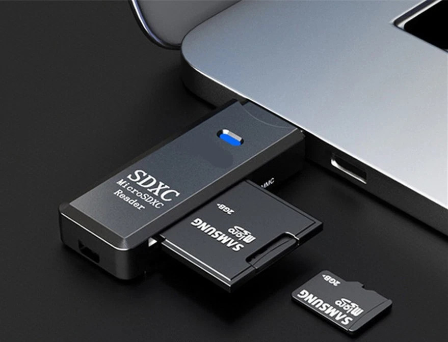 USB 3.0 SD Card Reader Micro SD TF Memory Card Adapter for PC Laptop Camera