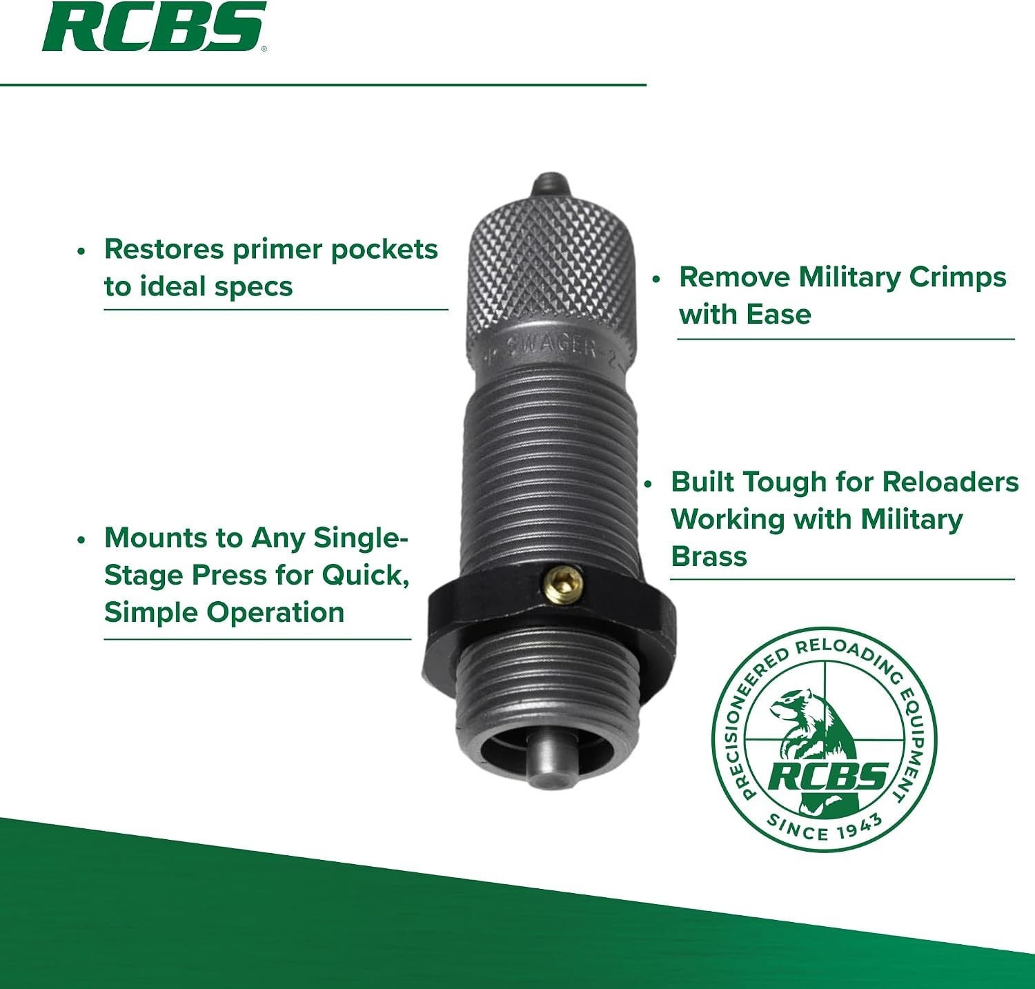 Efficient Primer Pocket Crimp Remover