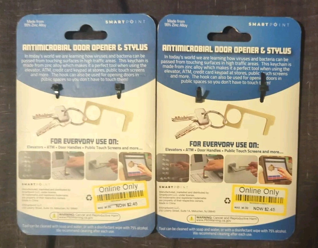 (2) Antimicrobial Door Openers. New Sealed
