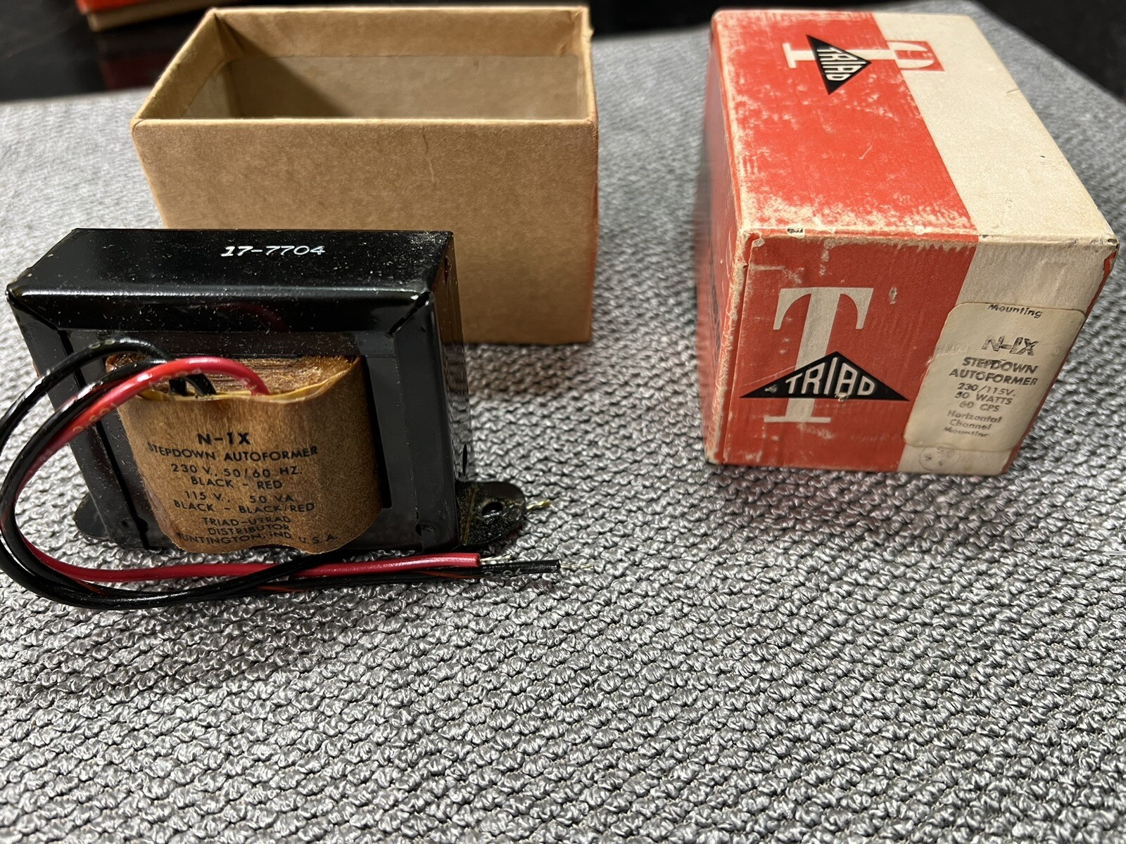 Vintage Triad N-1X Step Down 230/115V 50W 60CPS Transformer New Open Box 🔥🔥