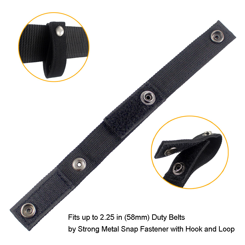 Tactical Duty Belt Molle Handcuff Strap Case 1" Webbing Strap Holder Strong Snap