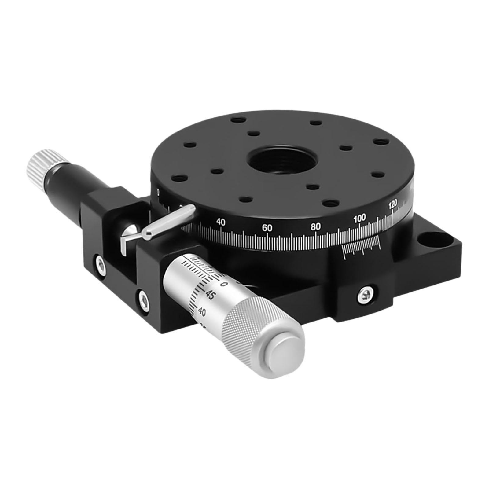 Manual Displacement Platform Diameter 6cm Sturdy Multipurpose Cross Roller Guide