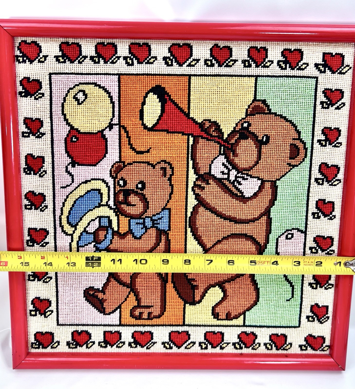 Bear Needle Point Balloons Horn Cymbals 14” Plus Frame